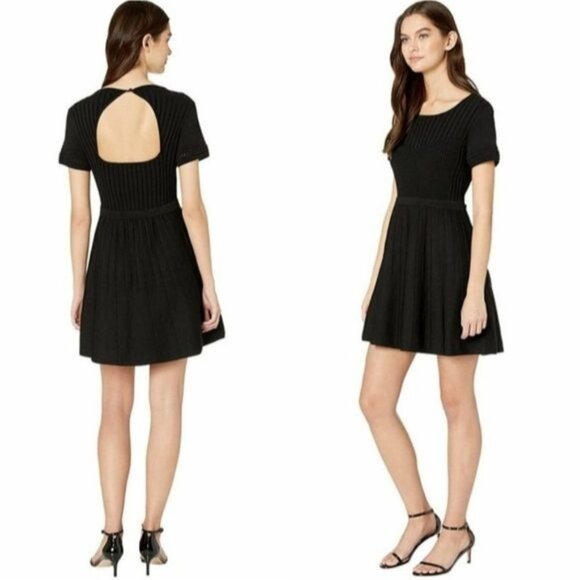 NWT Parker Hamilton Ribbed Knit Short Sleeve‎ Dress Size S - Picture 1 of 10